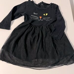 Carter’s 12 month Black cat tutu dress Halloween